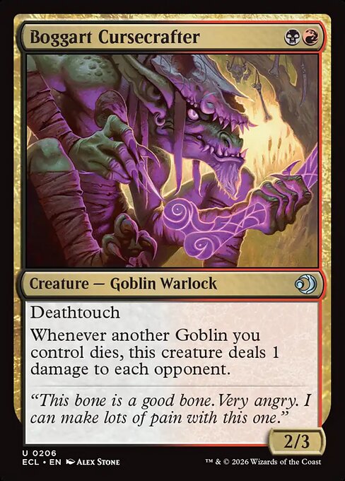 Boggart Cursecrafter - Lorwyn Eclipsed (ecl) #206 [Foil] [Foil]