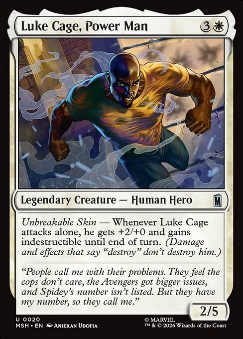 Luke Cage, Power Man - Marvel Super Heroes () #20 [Foil] [Foil]