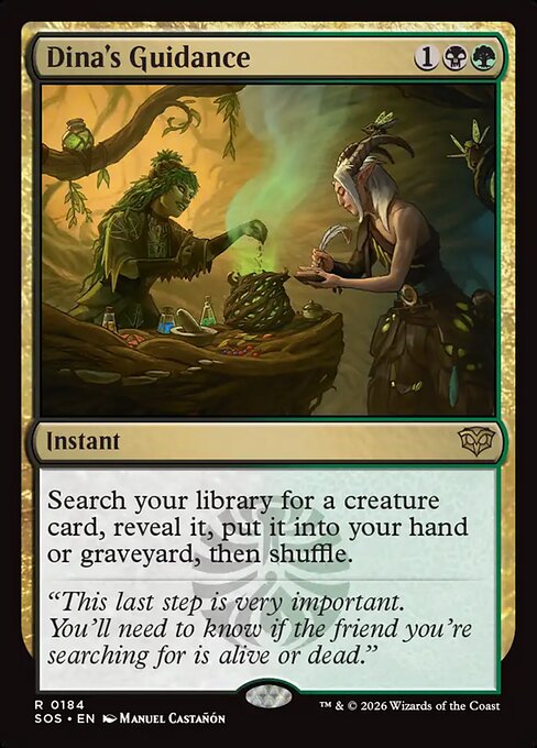 Dina's Guidance - Secrets of Strixhaven (SOS) #184 [Foil] [Foil]