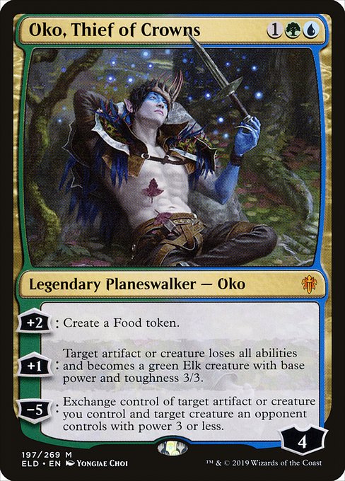 Oko, Thief of Crowns - Throne of Eldraine (ELD) #197 [Foil] [Foil]