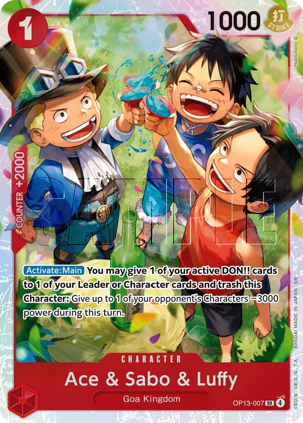 Ace & Sabo & Luffy - CARRYING ON HIS WILL- [OP-13] (OP13-007) #007