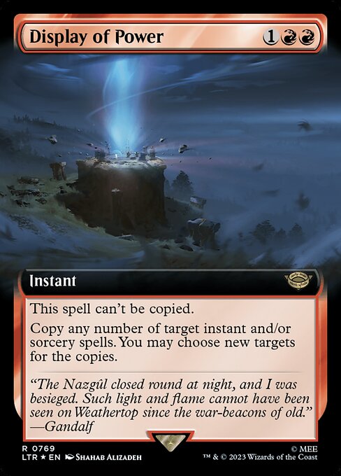 Display of Power - The Lord of the Rings: Tales of Middle-earth (LTR) #769 [Alt Art] [Foil]
