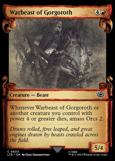 Warbeast of Gorgoroth - The Lord of the Rings: Tales of Middle-earth (ltr) #603