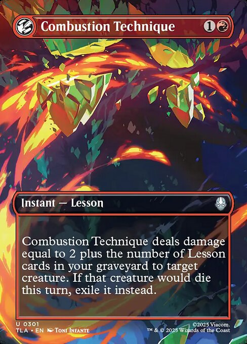 Combustion Technique - Avatar: The Last Airbender () #301 [Foil] [Foil]