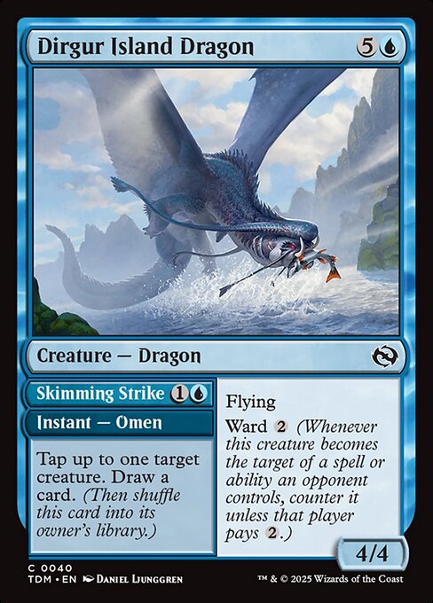 Dirgur Island Dragon // Skimming Strike - Tarkir: Dragonstorm () #40 [Foil] [Foil]