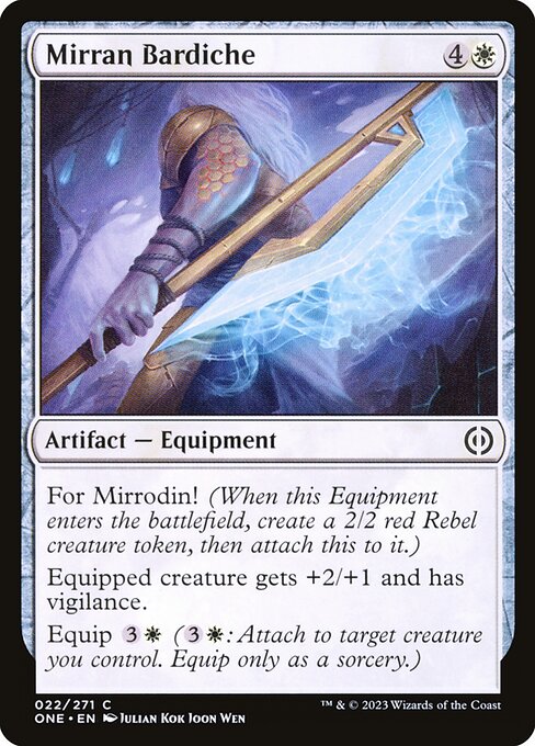 Mirran Bardiche - Phyrexia: All Will Be One (ONE) #22