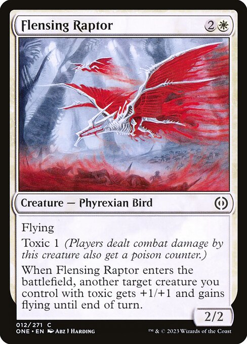 Flensing Raptor - Phyrexia: All Will Be One (ONE) #12 [Foil] [Foil]