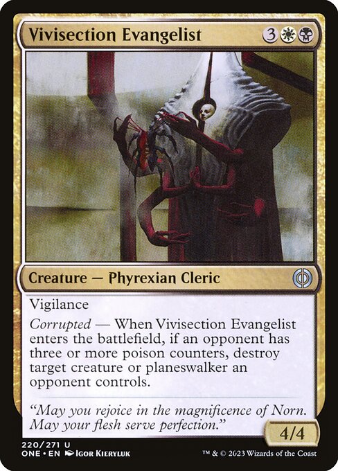 Vivisection Evangelist - Phyrexia: All Will Be One () #220