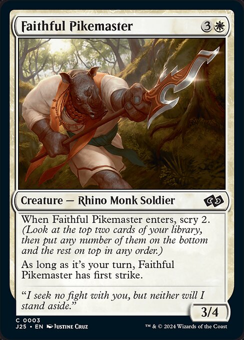 Faithful Pikemaster - Foundations Jumpstart (j25) #3