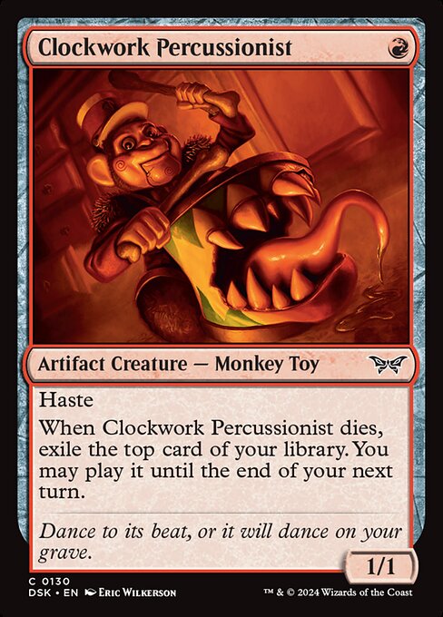 Clockwork Percussionist - Duskmourn: House of Horror (DSK) #130