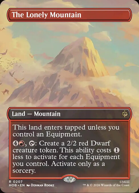 The Lonely Mountain - The Hobbit (hob) #207 [Foil] [Foil]
