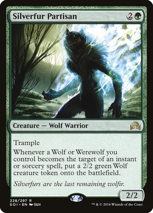 Silverfur Partisan - Shadows over Innistrad (SOI) #228