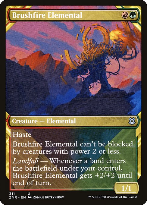 Brushfire Elemental - Zendikar Rising () #311