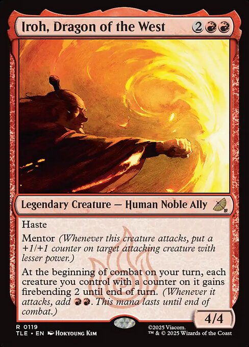 Iroh, Dragon of the West - Avatar: The Last Airbender Eternal () #119 [Foil] [Foil]