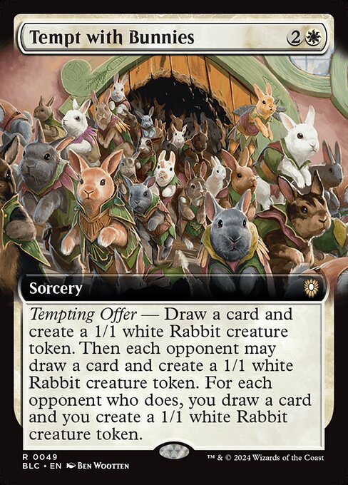 Tempt with Bunnies - Bloomburrow Commander () #49