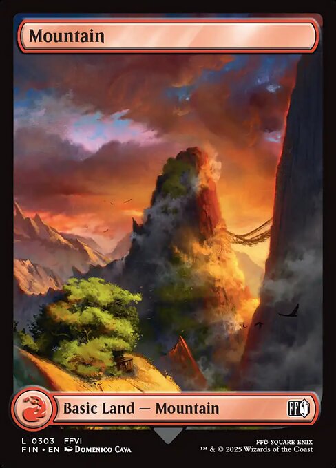 Mountain - Final Fantasy (FIN) #303 [Foil] [Foil]