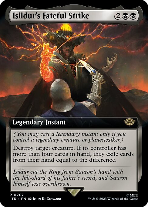 Isildur's Fateful Strike - The Lord of the Rings: Tales of Middle-earth (LTR) #767 [Foil] [Foil]
