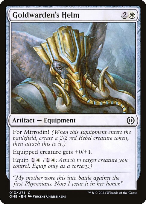 Goldwarden's Helm - Phyrexia: All Will Be One () #13