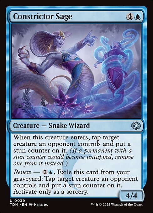 Constrictor Sage - Tarkir: Dragonstorm () #39 [Foil] [Foil]