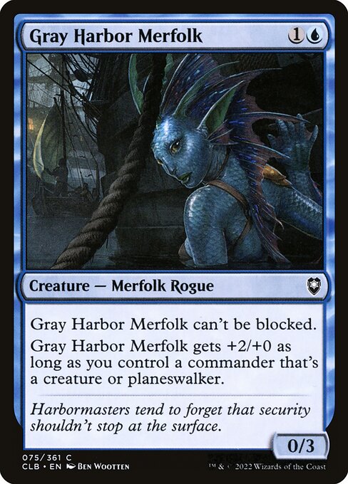 Gray Harbor Merfolk - Commander Legends: Battle for Baldur's Gate () #75