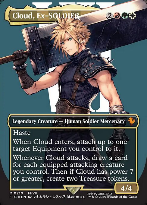Cloud, Ex-SOLDIER - Final Fantasy Commander (FIC) #210 [Foil] [Foil]