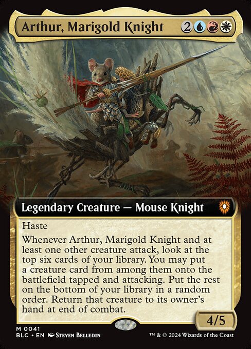 Arthur, Marigold Knight - Bloomburrow Commander (BLC) #41 [Foil]