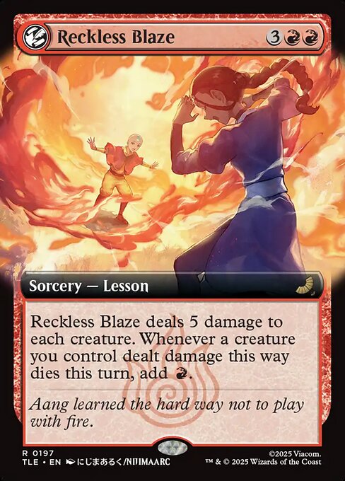 Reckless Blaze - Avatar: The Last Airbender Eternal () #197 [Foil] [Foil]