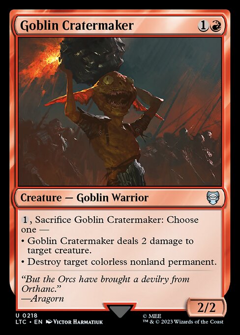 Goblin Cratermaker - Tales of Middle-earth Commander (LTC) #218
