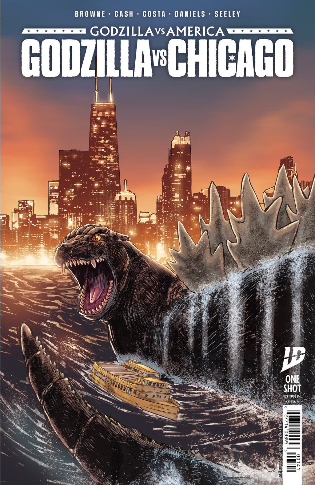 Godzilla vs America Chicago #1 2nd Print Cash