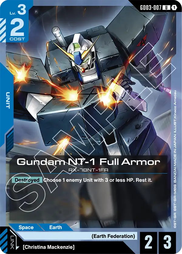 Gundam NT-1 Full Armor - Steel Requiem (GD03-007) #007