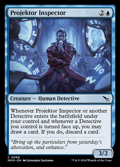Projektor Inspector - Murders at Karlov Manor (MKM) #68 [Foil] [Foil]