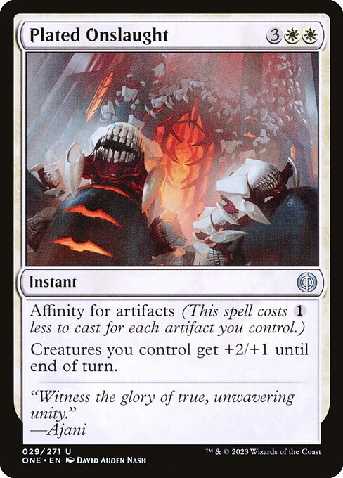 Plated Onslaught - Phyrexia: All Will Be One (ONE) #29 [Foil] [Foil]