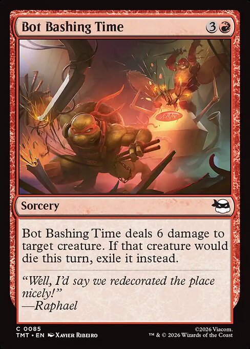 Bot Bashing Time - Teenage Mutant Ninja Turtles () #85 [Foil] [Foil]