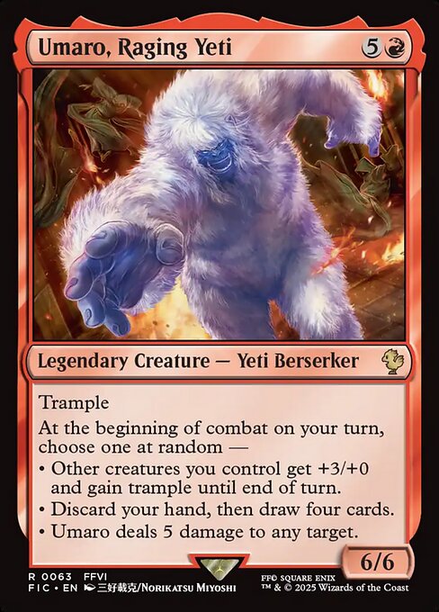 Umaro, Raging Yeti - Final Fantasy Commander () #63