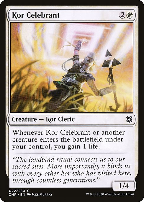 Kor Celebrant - Zendikar Rising (ZNR) #22
