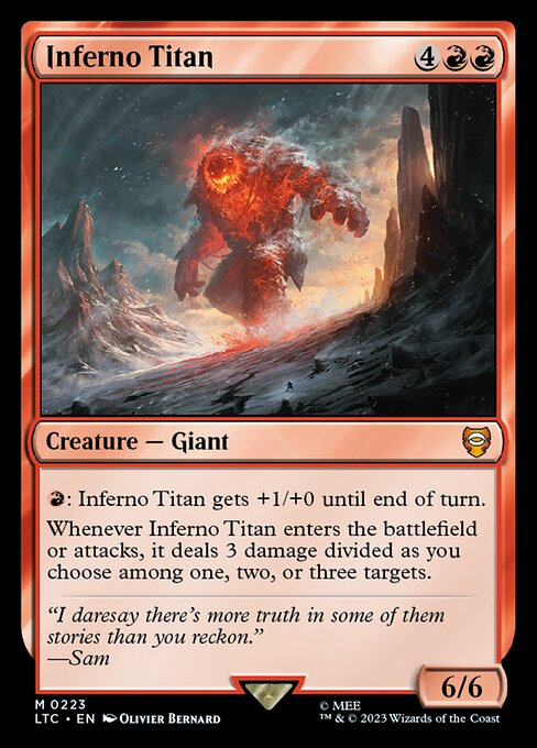 Inferno Titan - Tales of Middle-earth Commander (ltc) #223