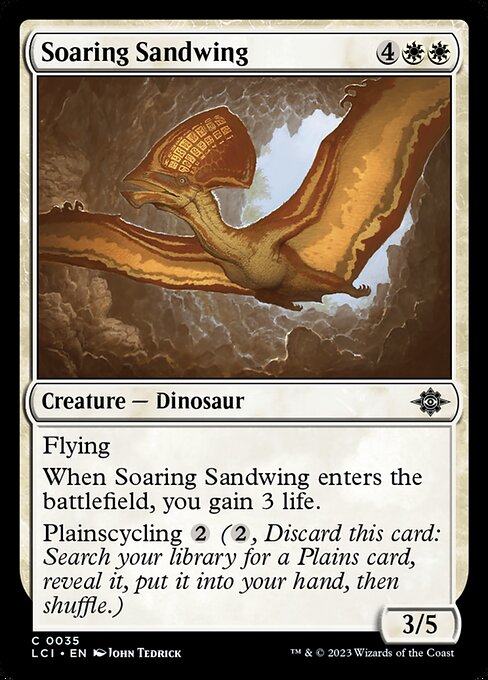 Soaring Sandwing - The Lost Caverns of Ixalan (lci) #35 [Foil] [Foil]