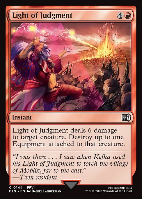 Light of Judgment - Final Fantasy (FIN) #144 [Foil] [Foil]