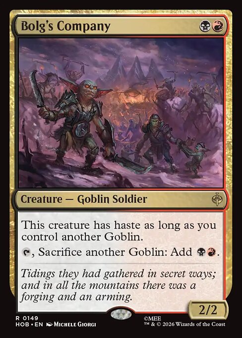 Bolg's Company - The Hobbit (HOB) #149 [Foil] [Foil]