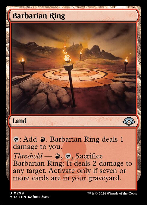 Barbarian Ring - Modern Horizons 3 (mh3) #299