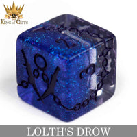 DNDDICEWHOLESALE.COM - Lolth's Drow - 11 Dice Set