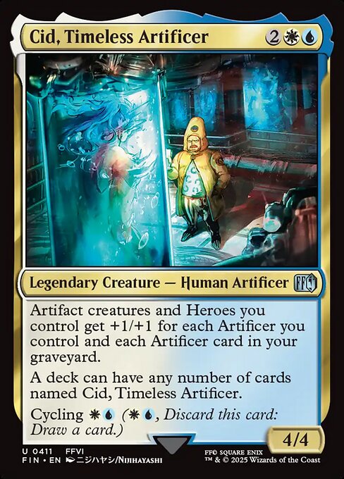 Cid, Timeless Artificer - Final Fantasy (FIN) #411 [Foil] [Foil]