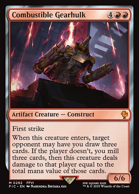 Combustible Gearhulk - Final Fantasy Commander () #292