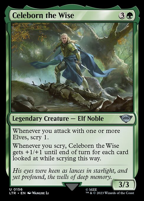 Celeborn the Wise - The Lord of the Rings: Tales of Middle-earth (ltr) #156 [Foil] [Foil]