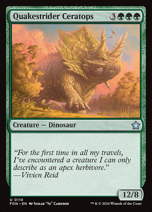 Quakestrider Ceratops - Foundations () #110