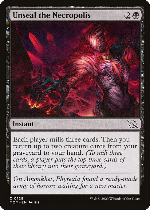 Unseal the Necropolis - March of the Machine (MOM) #128 [Foil] [Foil]