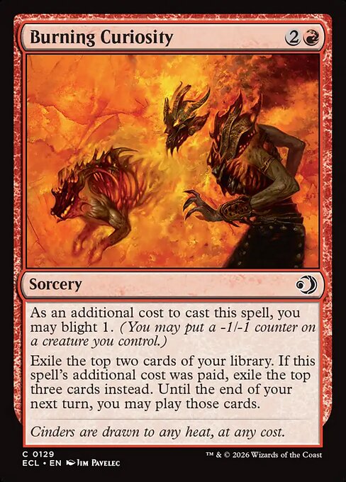 Burning Curiosity - Lorwyn Eclipsed (ecl) #129