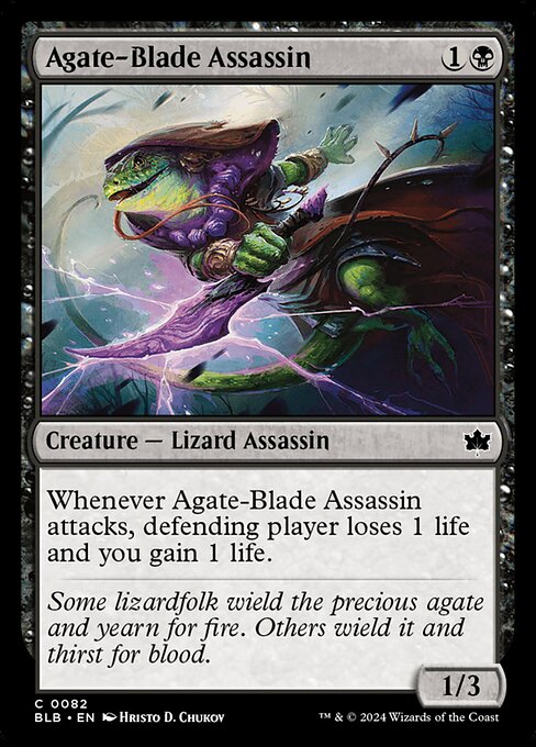 Agate-Blade Assassin - Bloomburrow (BLB) #82 [Foil]