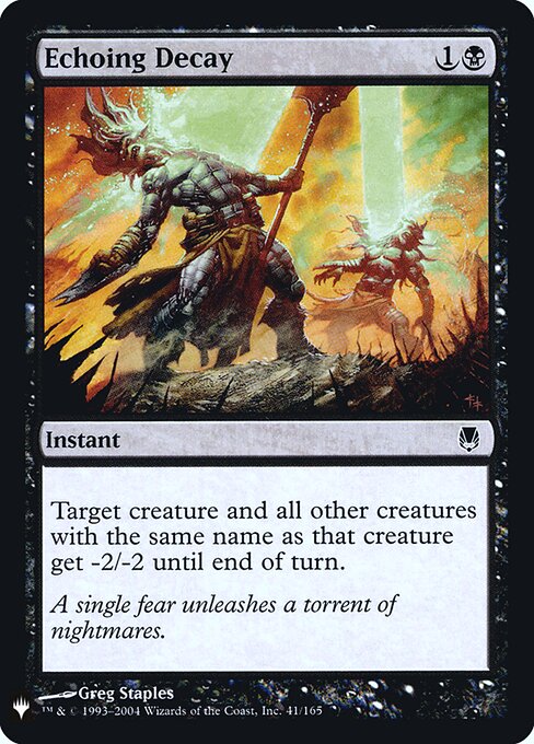 Echoing Decay - The List (PLST) #DST-41
