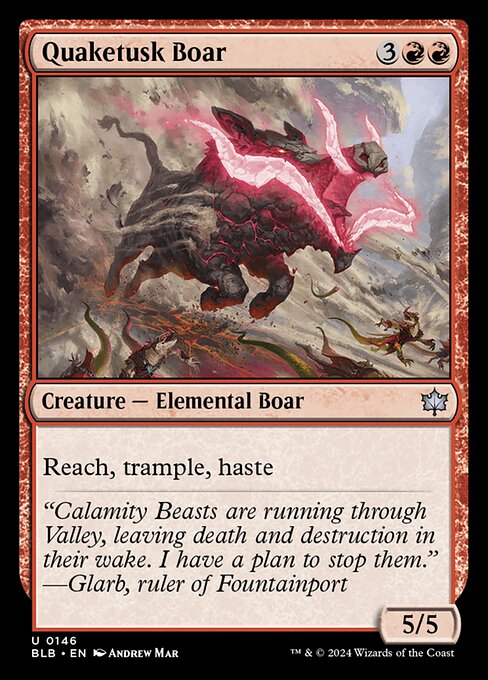 Quaketusk Boar - Bloomburrow () #146